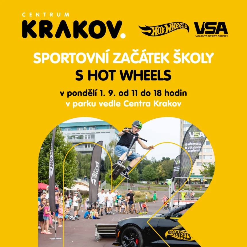 Sportovní začátek školy s Hot Wheels
